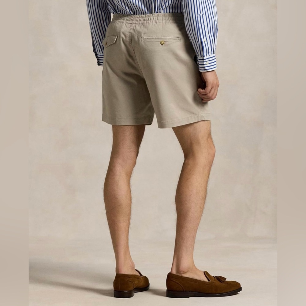 Polo Ralph Lauren Stretch Classic-Fit Chino 6" Inseam Shorts Khaki Tan waist XL - Picture 6 of 10